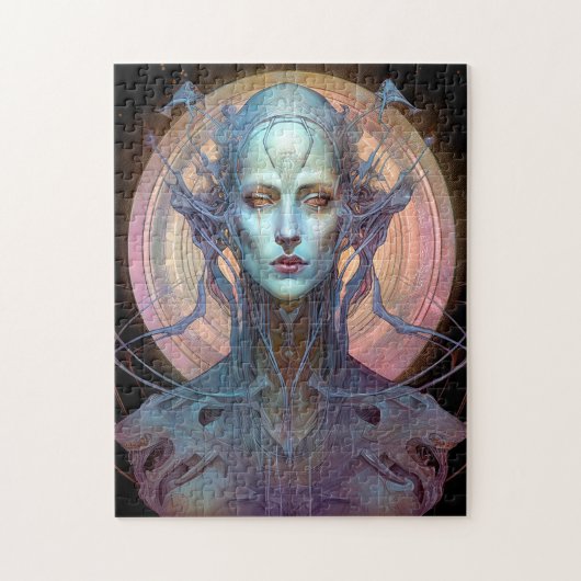 Weird Surreal Alien Woman Art Legpuzzel (Verticaal)