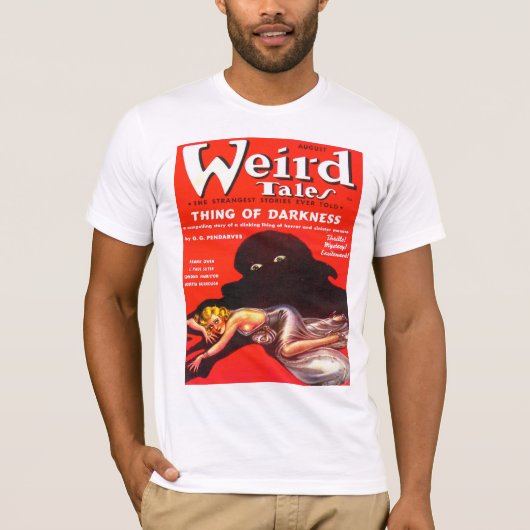 WEIRD TALES Cool  Pulp Magazine Hoesje Art T-shirt (Voorkant)