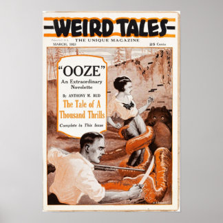 Weird Tales Ooze First Issue Poster