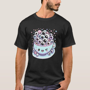 Weird Tea Pun Weird Core Esthetische Oogbol Thee L T-shirt