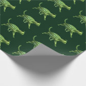 Weird Watermelon Green Cat Hybrid Cadeaupapier (Hoek)