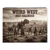 Weird West Alien Cowboy Dinosaur Kalender (Hoes)