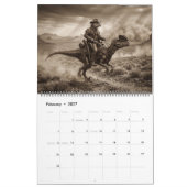 Weird West Alien Cowboy Dinosaur Kalender (Feb 2027)