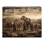 Weird West Alien Cowboy Dinosaur Kalender (Hoes)
