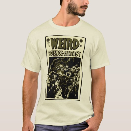 WEIRD: Wetenschap~Fantasy T-Shirt (Voorkant)