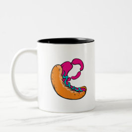 Weird Wiener Tweekleurige Koffiemok