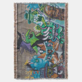 Weird Wild Witch Graffiti Deken (Voorkant Verticaal)