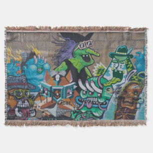 Weird Wild Witch Graffiti Deken