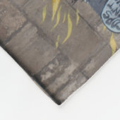 Weird Wild Witch Graffiti Fleece Deken (Hoek)