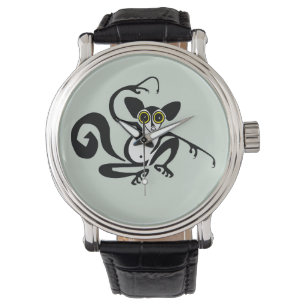 Weird Wildlife - Handgetekende AYE-AYE - Horloge