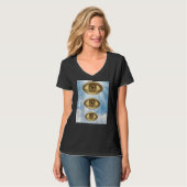 Weirdcore Aesthesie Oddcore Creepy Eyes Strangecor T-shirt (Voorkant volledig)