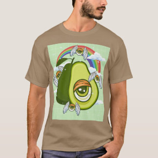 Weirdcore Aesthetisch Kawaii Avocado Eye Winged Ey T-shirt