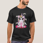Weirdcore Aesthetisch Kawaii Rainbow Unicorn Weird T-shirt (Voorkant)