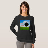 Weirdcore Aesthetische Dreamweaver Oddcore Black H T-shirt (Voorkant volledig)