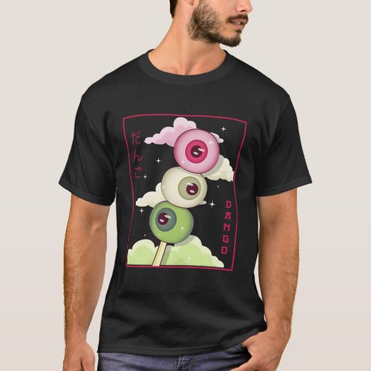 Weirdcore esthetisch Kawaii Japans Dango Mochi Ey T-shirt (Voorkant)