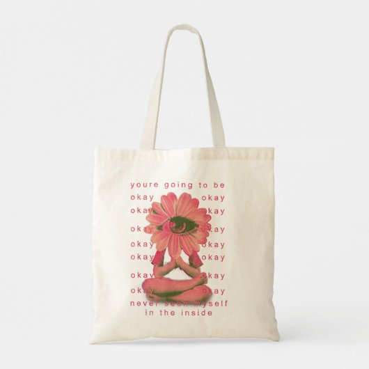 Weirdcore esthetische kleding Alt Indie Dreamweave Tote Bag (Achterkant)