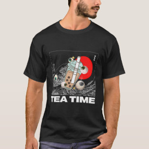 Weirdcore esthetische oogballen Boba thee bubbel T-shirt