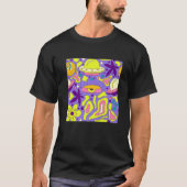 Weirdcore Kidcore Aesthetische Trippy Eyes 90's T-shirt (Voorkant)