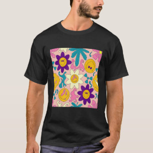 Weirdcore Kidcore Aesthetische Trippy Smile Happy  T-shirt