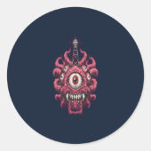 Weirdcore Oogbal Monster Sci-Fi Sticker (Voorkant)