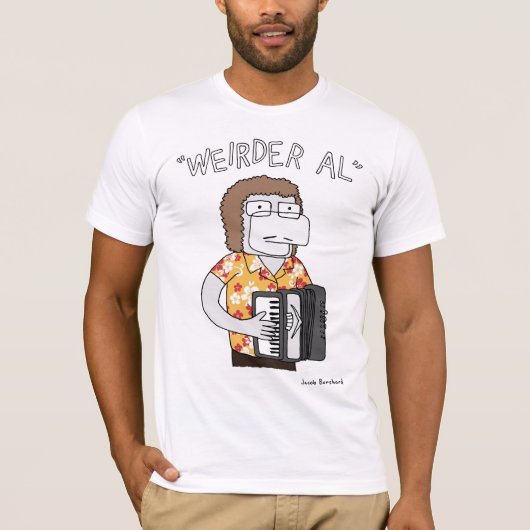"Weirder Al" in Gold T-shirt (Voorkant)