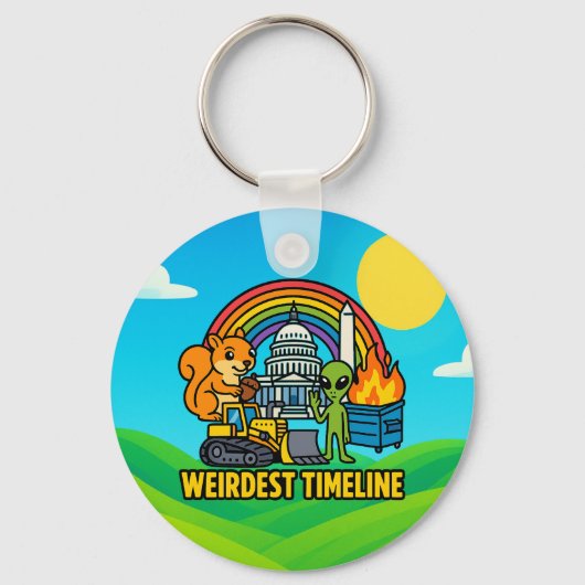 Weirdest Timeline Keychain by Phil Elmore (Voorkant)
