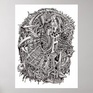 Weirdhead, door Brian Benson, poster