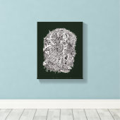 Weirdhead van Brian Benson Canvas Afdruk (Insitu (Houten vloer))