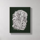 Weirdhead van Brian Benson Canvas Afdruk (Voorkant)