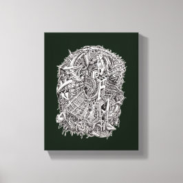 Weirdhead van Brian Benson Canvas Afdruk