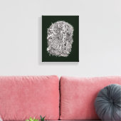 Weirdhead van Brian Benson Canvas Afdruk (Insitu (Woonkamer))