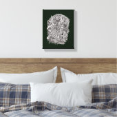 Weirdhead van Brian Benson Canvas Afdruk (Insitu (Slaapkamer))