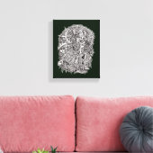 Weirdhead van Brian Benson Canvas Afdruk (Insitu (Woonkamer))