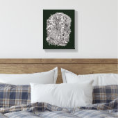 Weirdhead van Brian Benson Canvas Afdruk (Insitu (Slaapkamer))