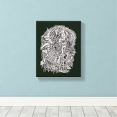 Weirdhead van Brian Benson Canvas Afdruk (Insitu (Houten vloer))