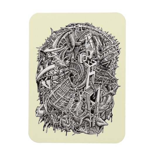 Weirdhead van Brian Benson Magneet (Verticaal)