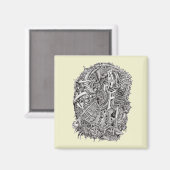 Weirdhead van Brian Benson Magneet (Voorkant / Achterkant)