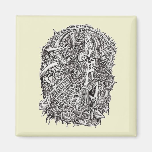 Weirdhead van Brian Benson Magneet (Voorkant)