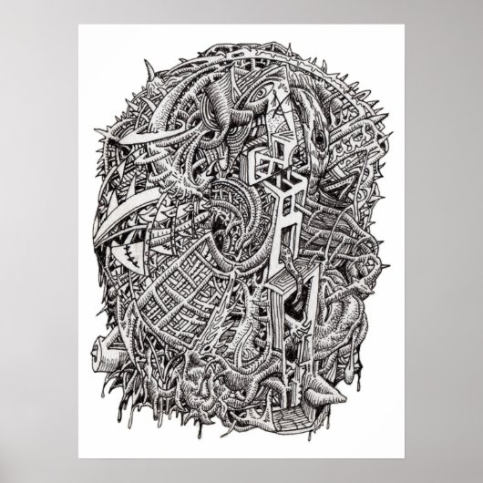 Weirdhead, van Brian Benson, poster (Voorkant)