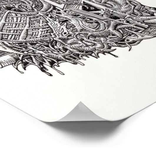 Weirdhead van Brian Benson Poster (Hoek)