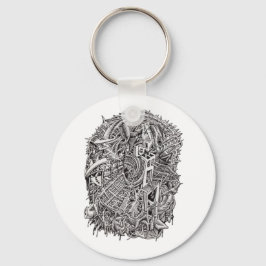 Weirdhead van Brian Benson Sleutelhanger