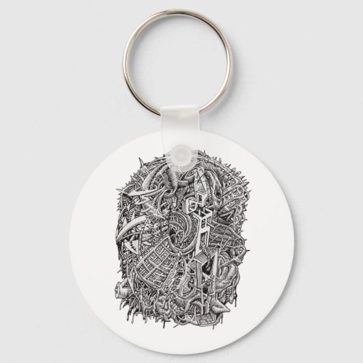 Weirdhead van Brian Benson Sleutelhanger (Voorkant)
