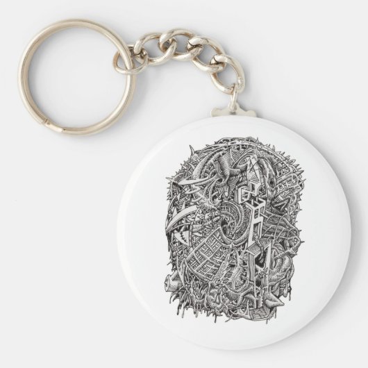 Weirdhead van Brian Benson Sleutelhanger (Voorkant)