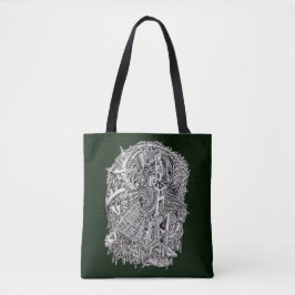 Weirdhead van Brian Benson Tote Bag