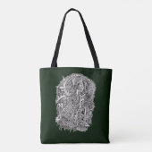 Weirdhead van Brian Benson Tote Bag (Achterkant)