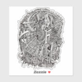 Weirdhead, van Brian Benson Vinyl Sticker (Vel)