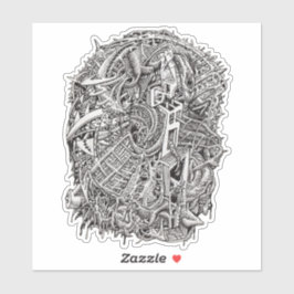 Weirdhead, van Brian Benson Vinyl Sticker