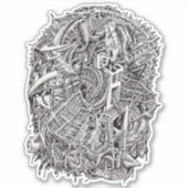 Weirdhead, van Brian Benson Vinyl Sticker (Voorkant)