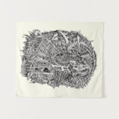 Weirdhead van Brian Benson Wandkleed (Voorkant (horizontaal))