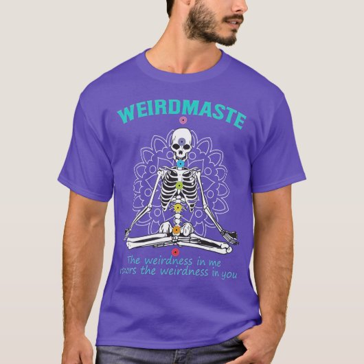 Weirdmaster Meditatie Yoga Definitie Grappige Yoga T-shirt (Voorkant)